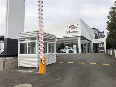 卡迪拉克岗亭道闸安装完毕