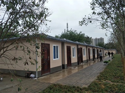 中建项目部雕花板岗亭